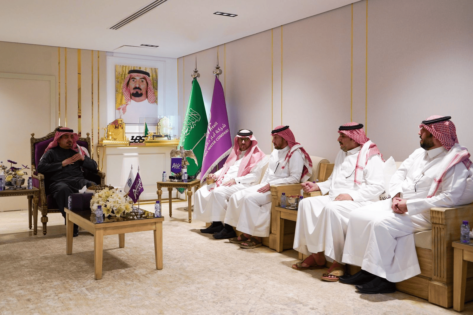 إدارة النادي تزور الراعي الاستراتيجي شركة آبار ⁧حائل